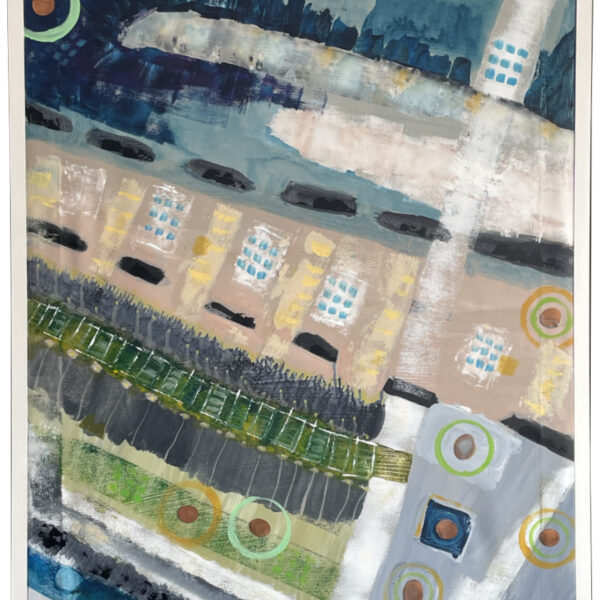 Painting in crafted frame