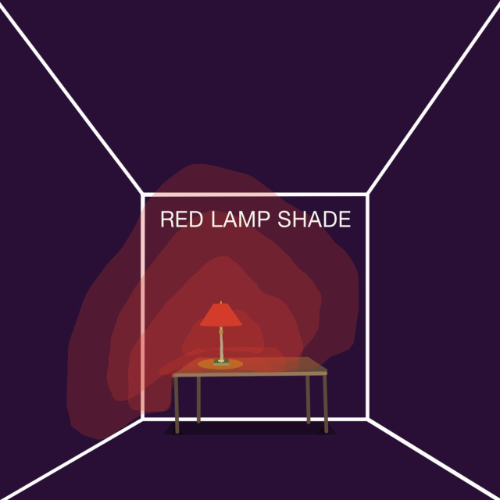 RED LAMP SHADE